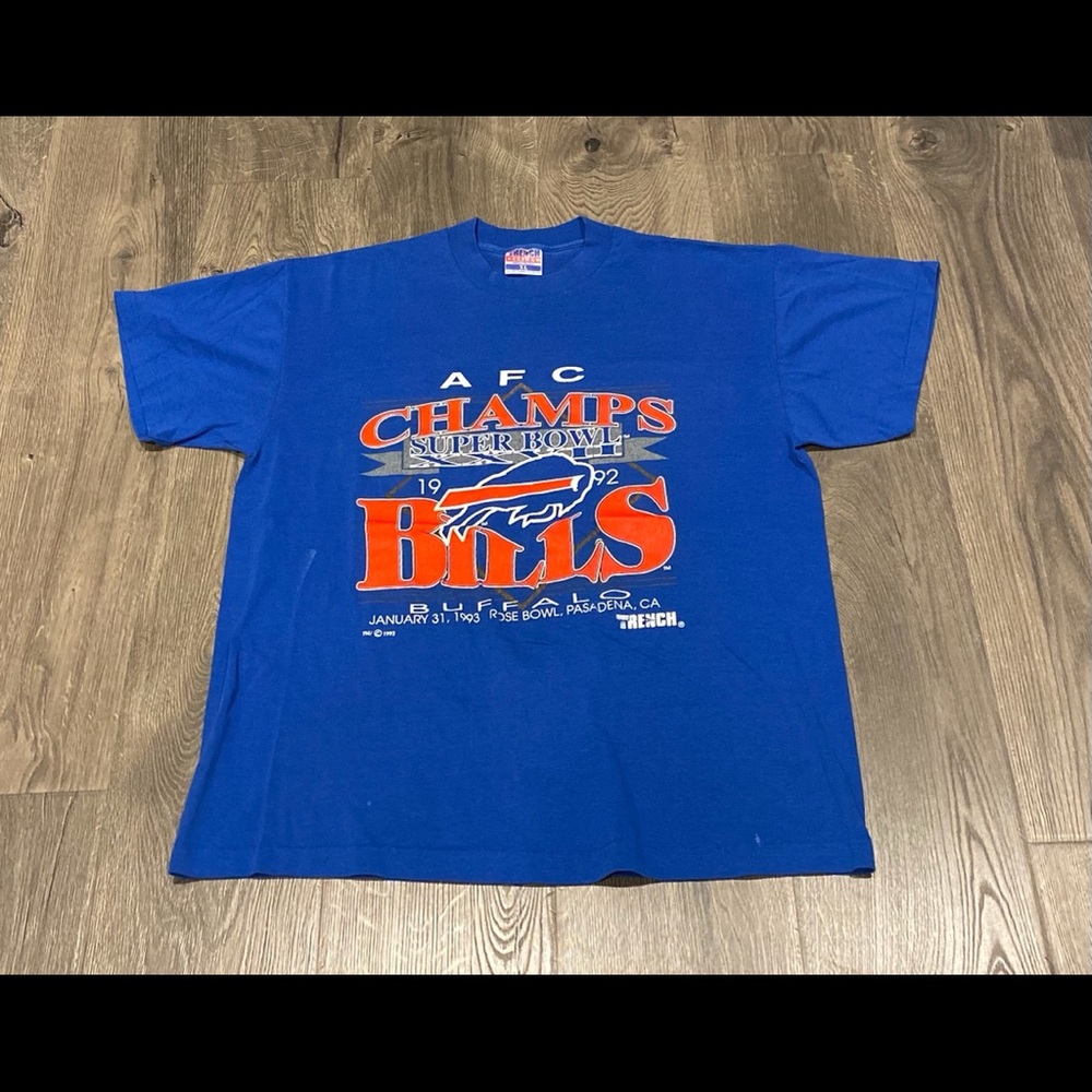 Vintage 1992 Buffalo Bills AFC Champs Shirt, Large